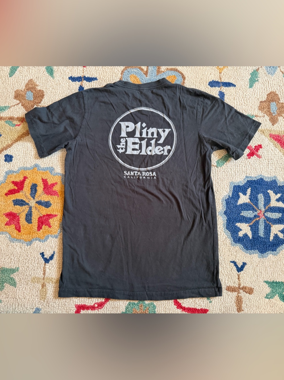 NWOT Russian River Pliny Elder Graphic Tee - Black Organic Cotton
